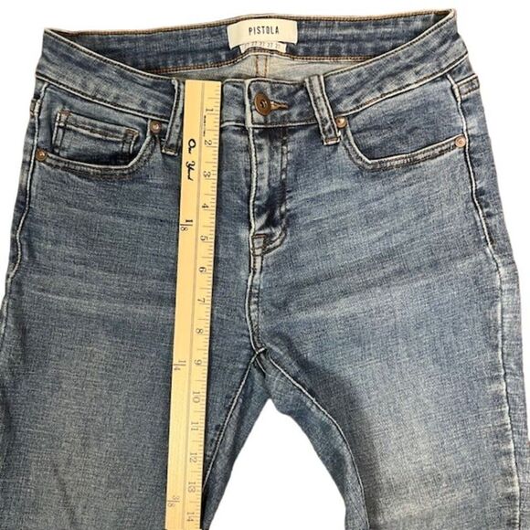 Pistola Audrey Figueroa Mid-Rise Skinny Crop Jean Medium Wash Size 27 - Picture 4 of 9